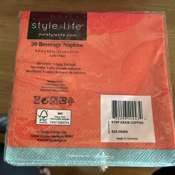 StyleLife 5 packs of Wine Napkins - Picture 7 of 11